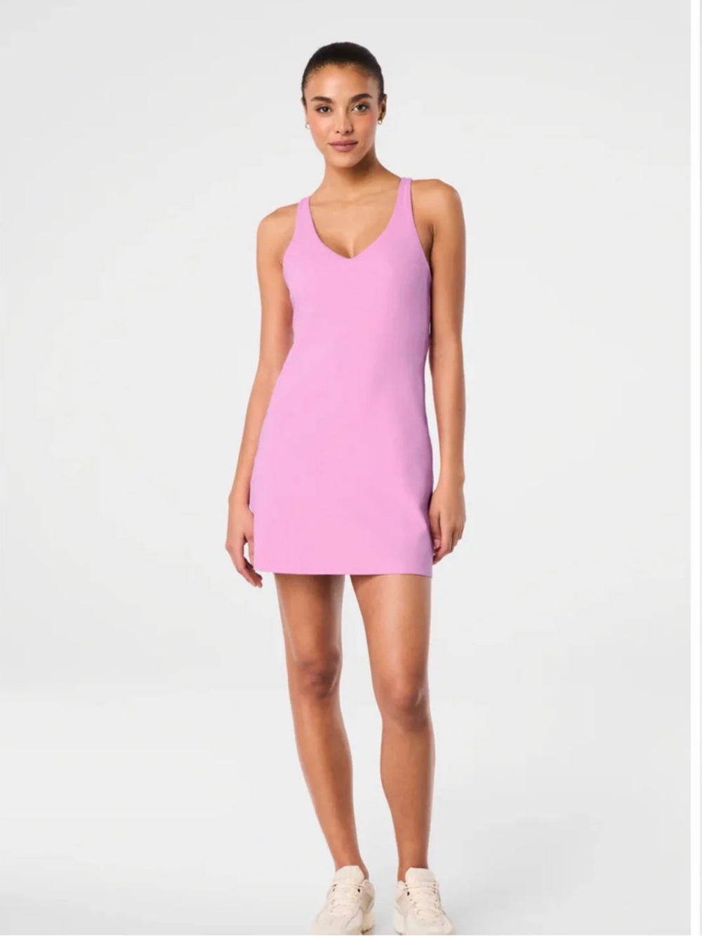 🌙SPANX Get Moving V-Neck Dress/Petunia🌙